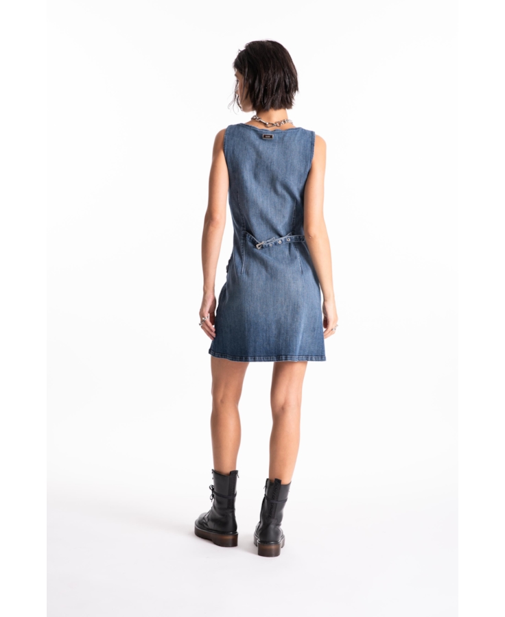 Vestido High Comfort Dark Indigo Lav.Medio