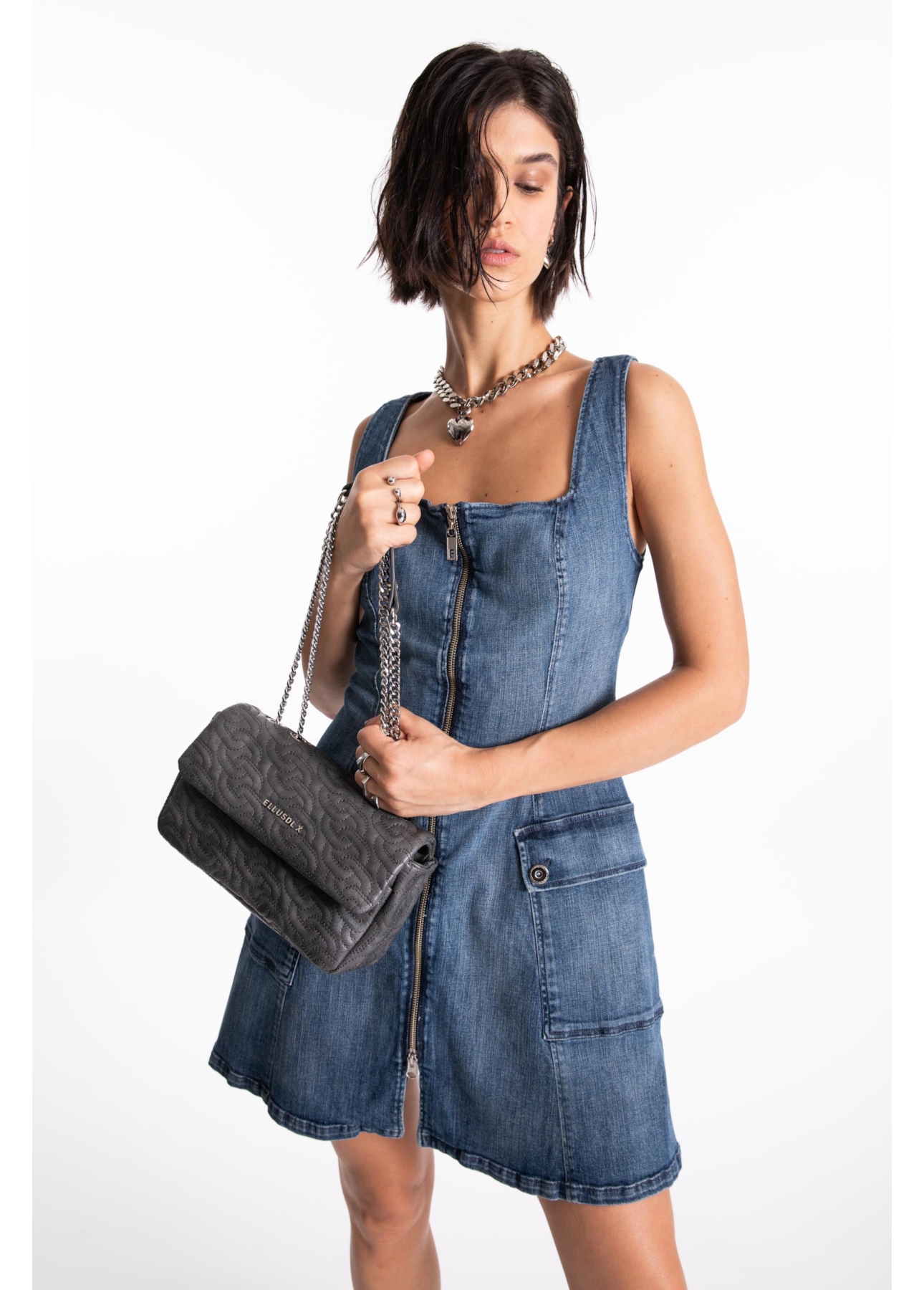 Vestido High Comfort Dark Indigo Lav.Medio