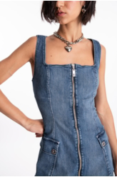 Vestido High Comfort Dark Indigo Lav.Medio