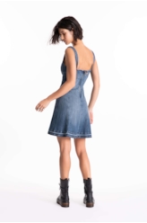 Vestido High Comfort Dark Indigo Lav.Medio
