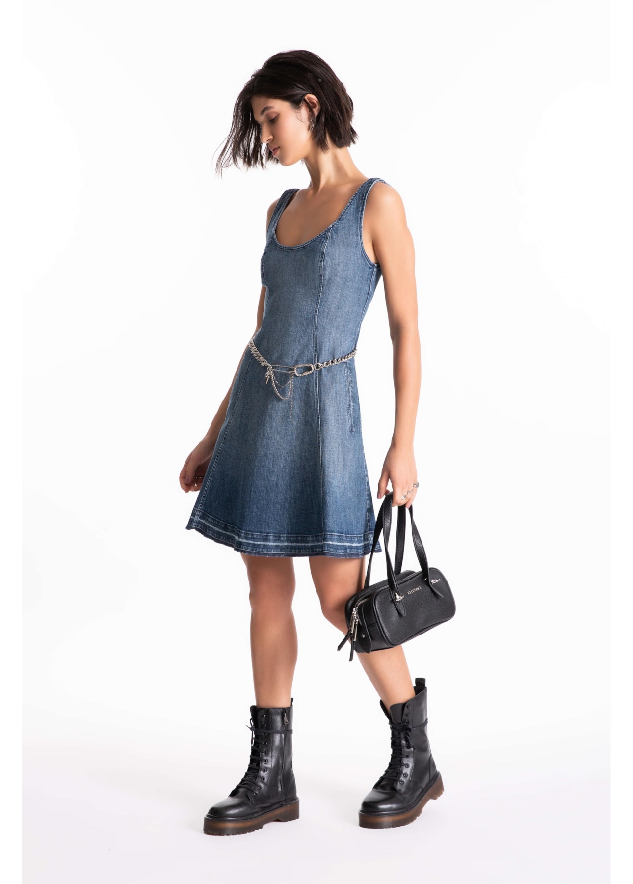 Vestido High Comfort Dark Indigo Lav.Medio