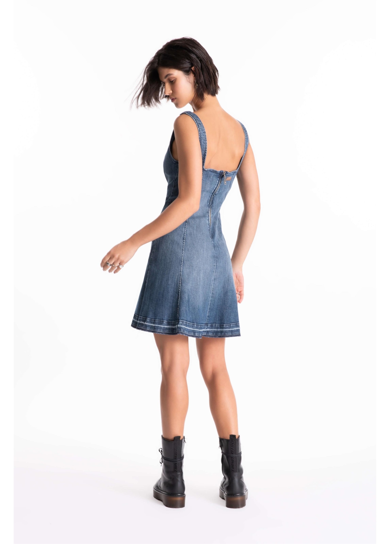 Vestido High Comfort Dark Indigo Lav.Medio