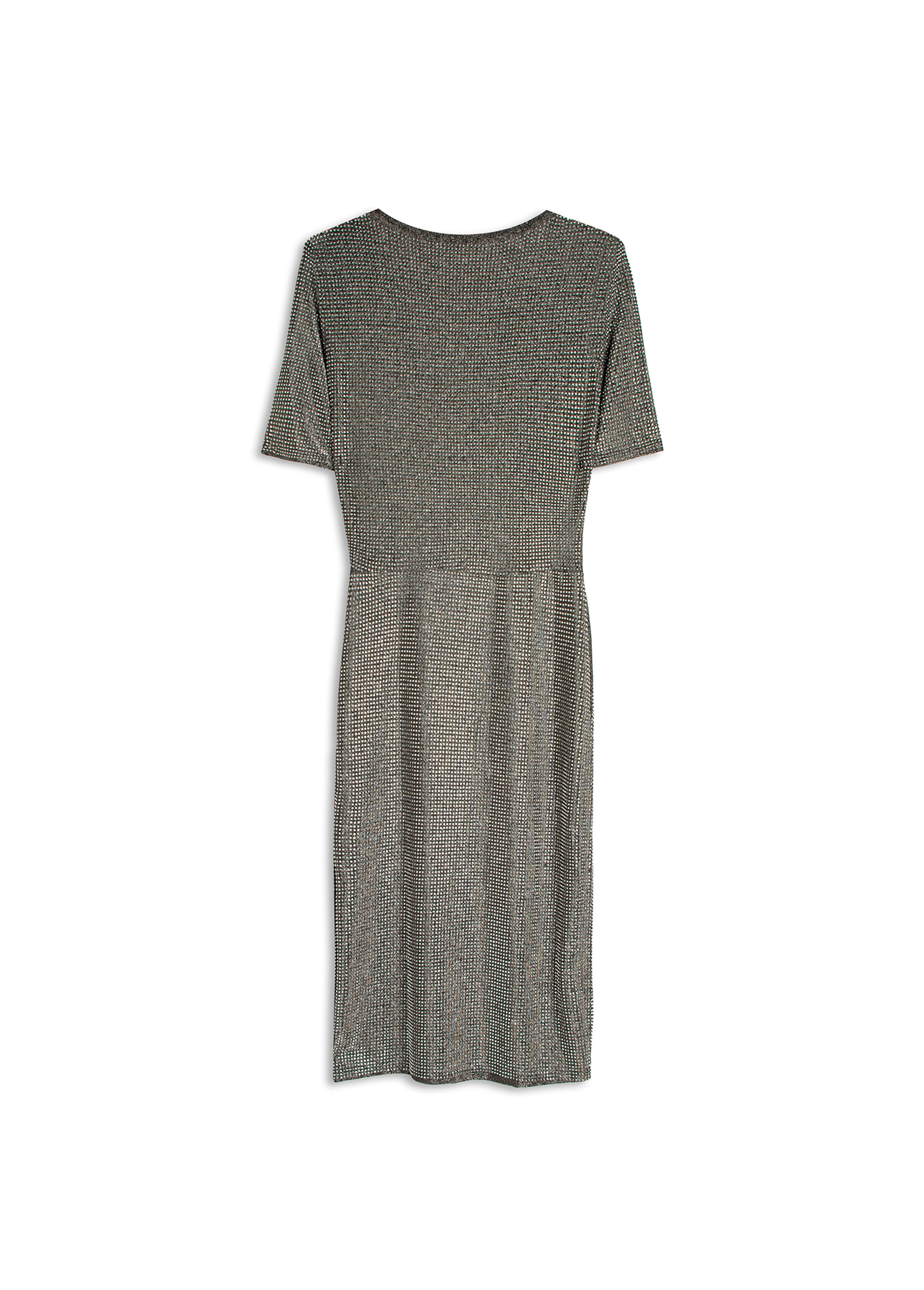 Vestido Hotfix Double Breasted Prata