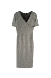 Vestido Hotfix Double Breasted Prata