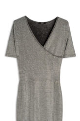 Vestido Hotfix Double Breasted Prata