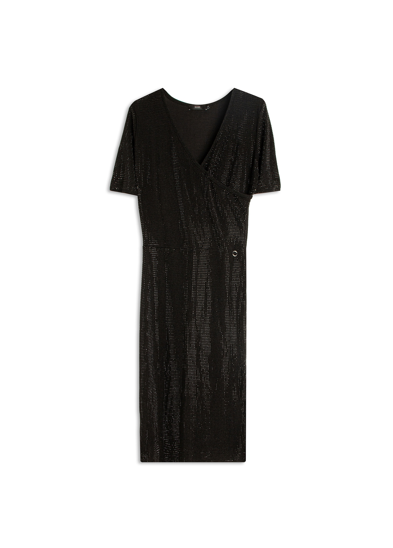 Vestido Hotfix Double Breasted Preto