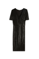 Vestido Hotfix Double Breasted Preto