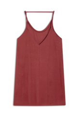 Vestido Hotfix Fluid Sangria