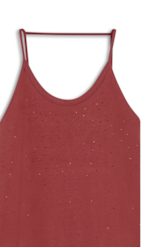 Vestido Hotfix Fluid Sangria