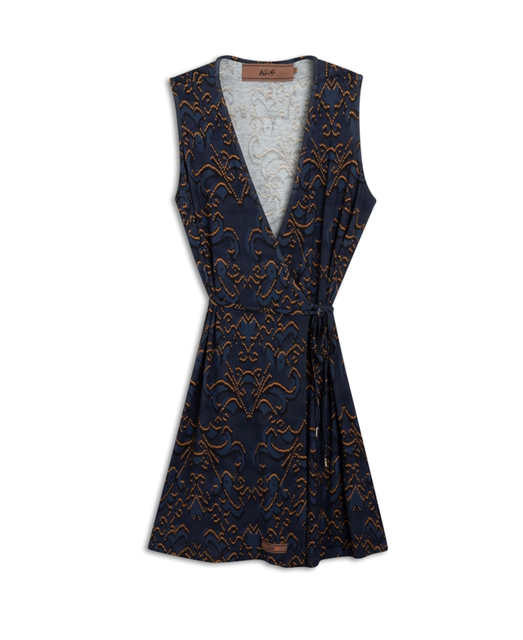 Vestido Ikat Dress Ellus Old Purple