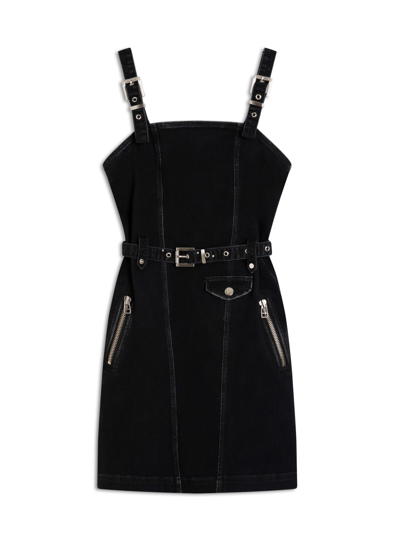Vestido Jeans Intense Black 1744-Lav.Black C/ Rebolo
