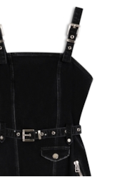 Vestido Jeans Intense Black 1744-Lav.Black C/ Rebolo
