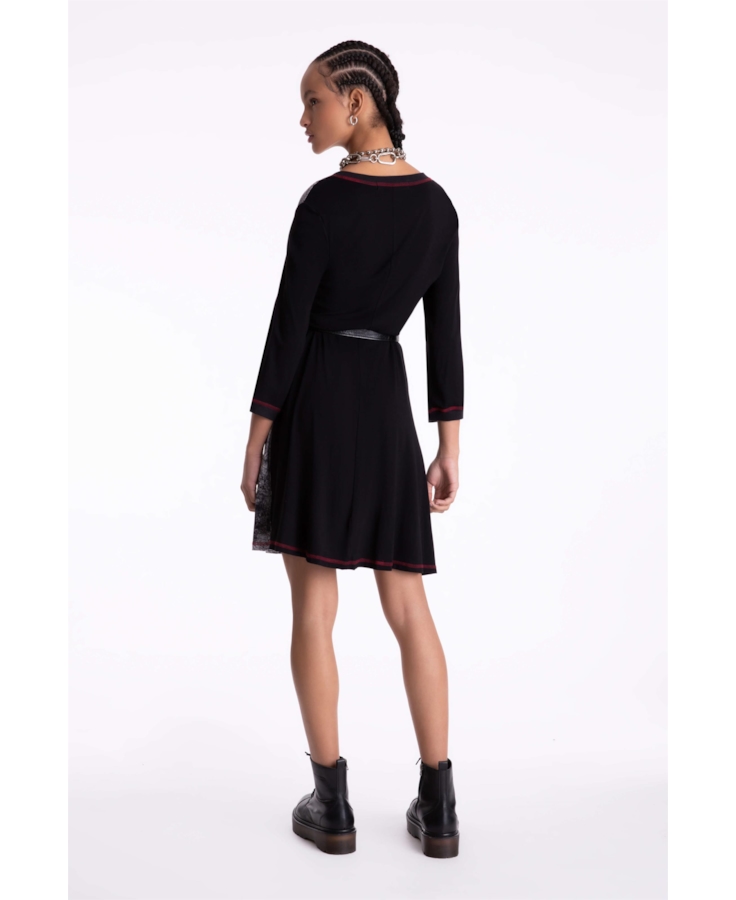 Vestido Jersey Little Flowers Vermelho
