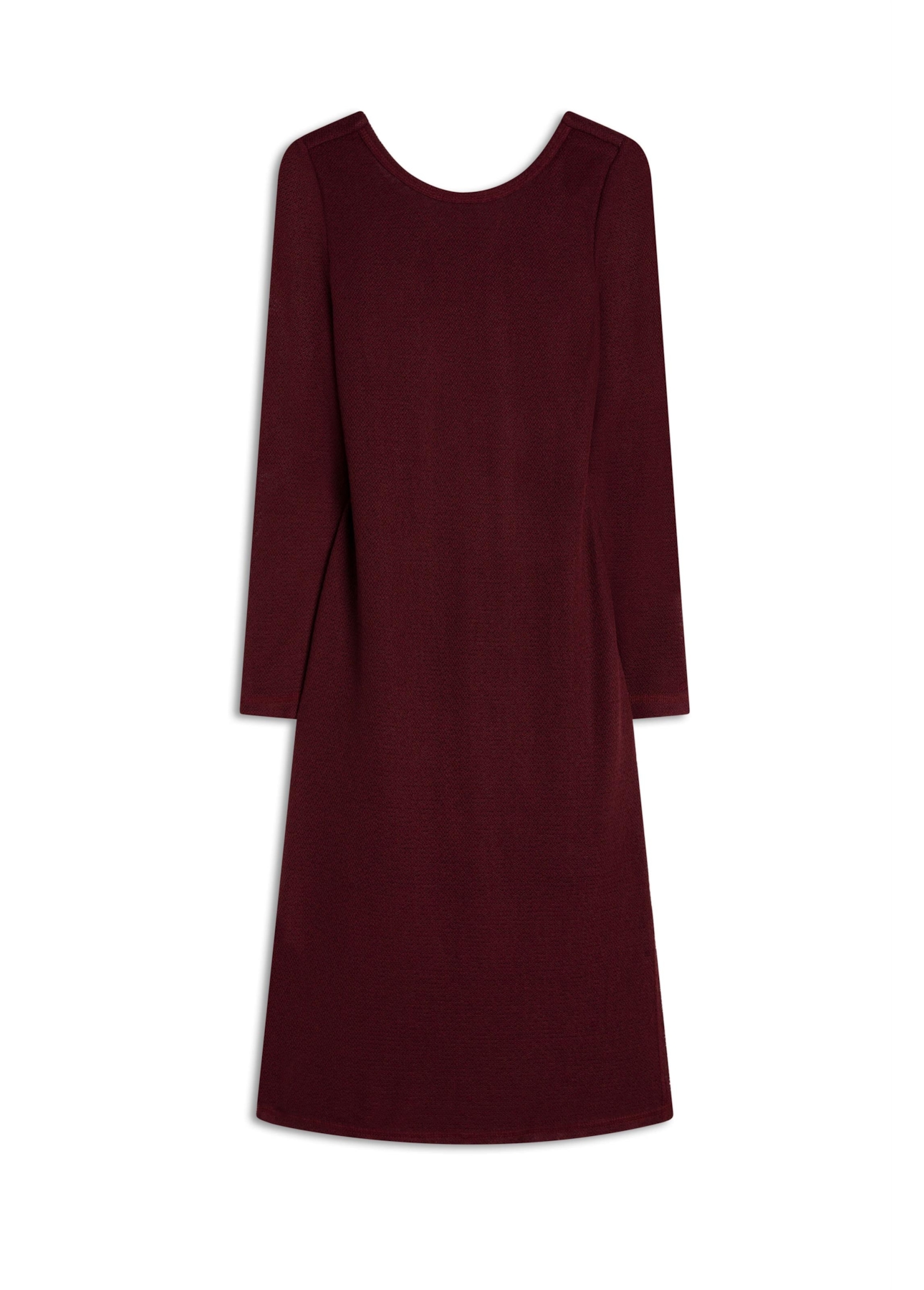 Vestido Jersey Tricot Bordeaux