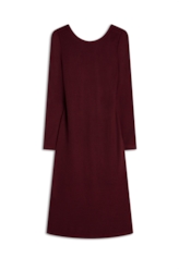 Vestido Jersey Tricot Bordeaux