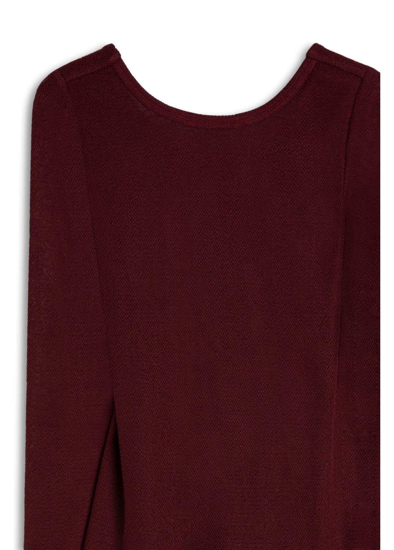 Vestido Jersey Tricot Bordeaux