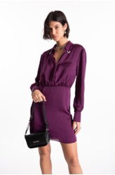 Vestido Lady Broken Chemise Beringela