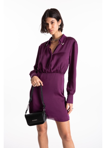 Vestido Lady Broken Chemise Beringela