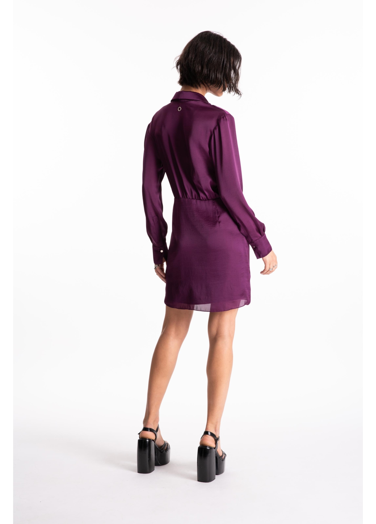 Vestido Lady Broken Chemise Beringela