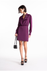 Vestido Lady Broken Chemise Beringela