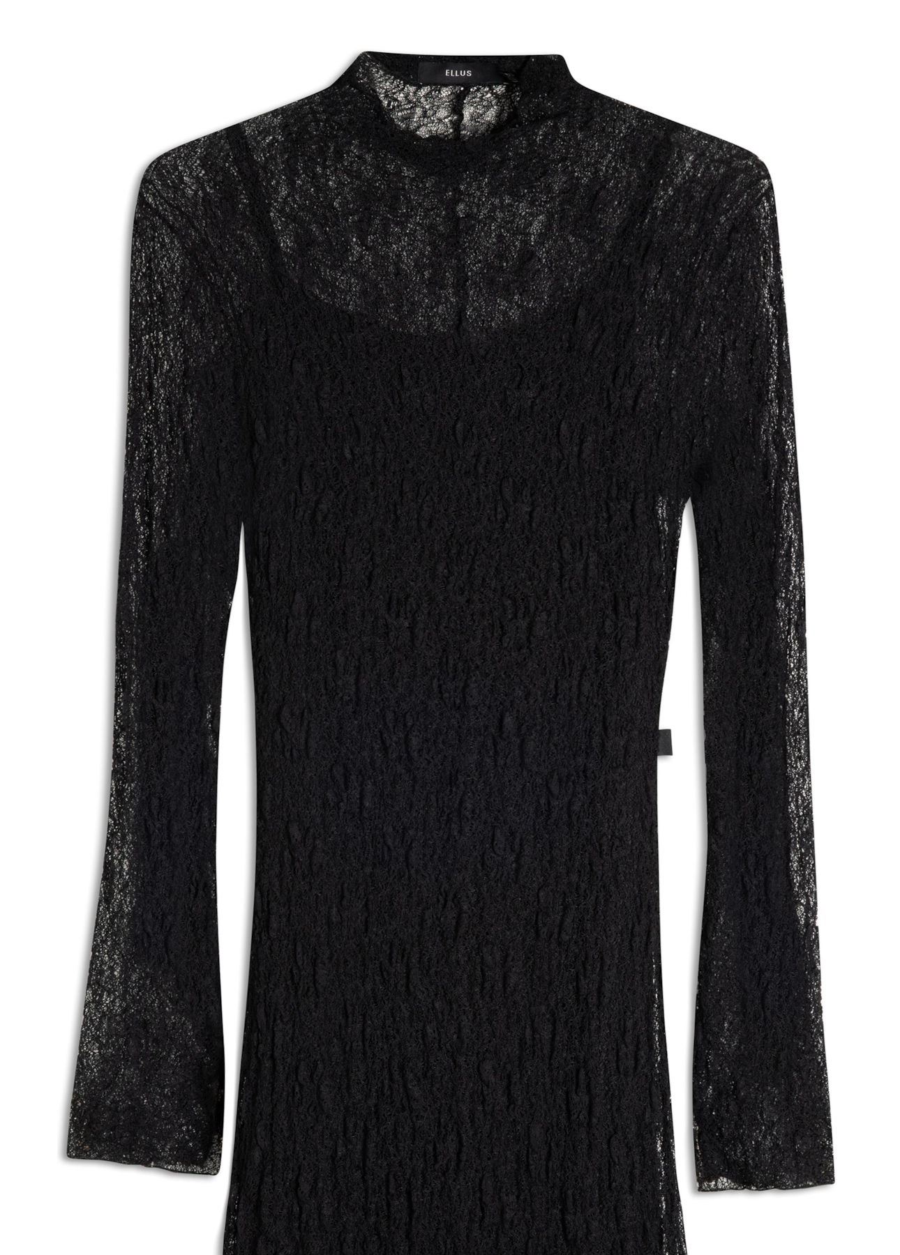 Vestido Lários Round Neck Midi Preto