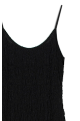 Vestido Larios Strappy Knee Preto