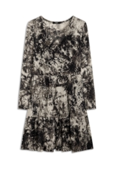 Vestido Leaface Ruffle Preto
