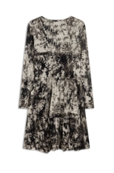Vestido Leaface Ruffle Preto