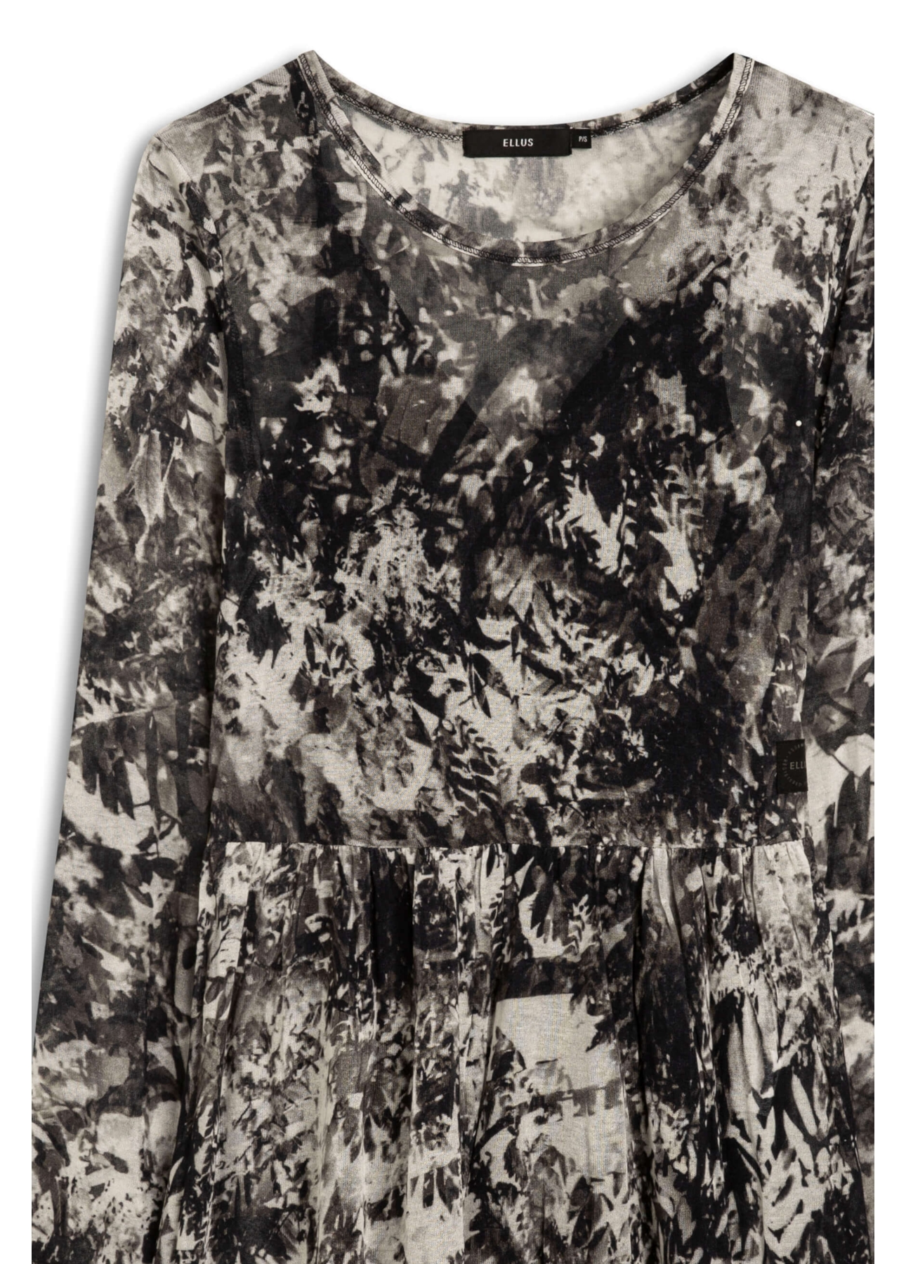 Vestido Leaface Ruffle Preto