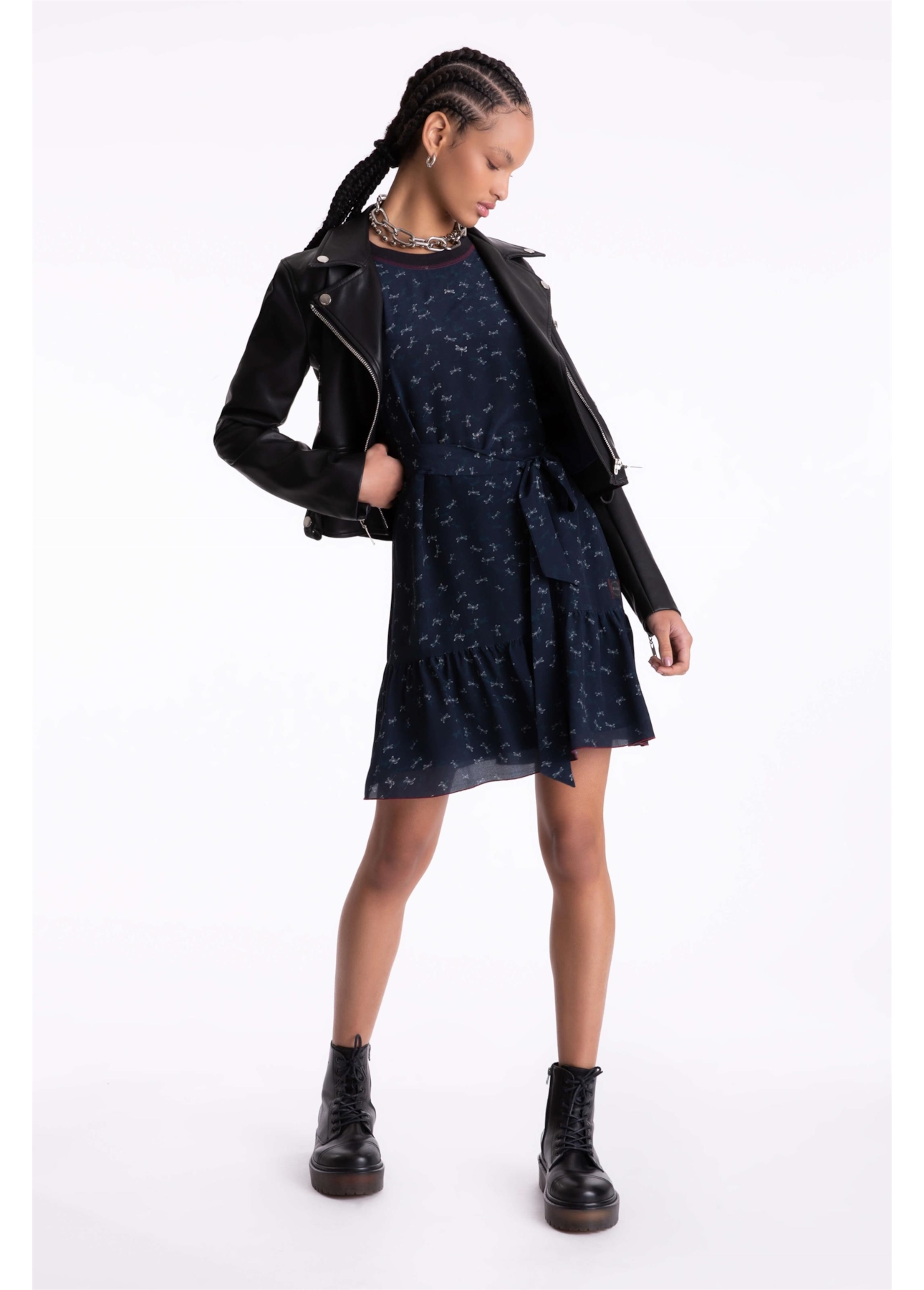 Vestido Libelula Ruffle Estampado