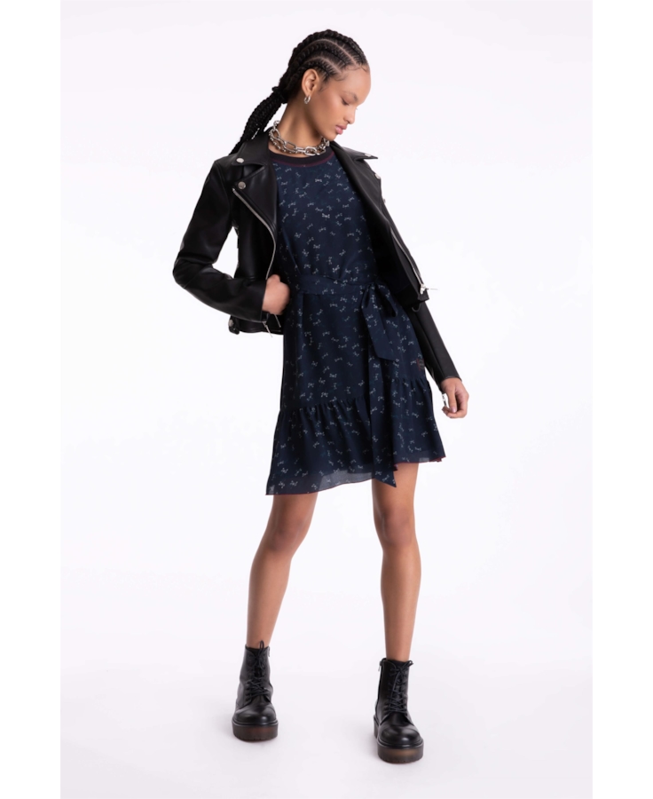 Vestido Libelula Ruffle Estampado