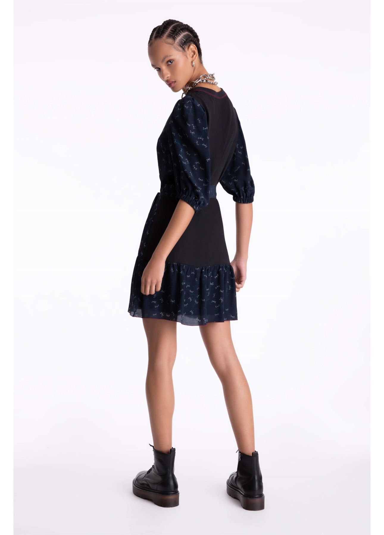 Vestido Libelula Ruffle Estampado