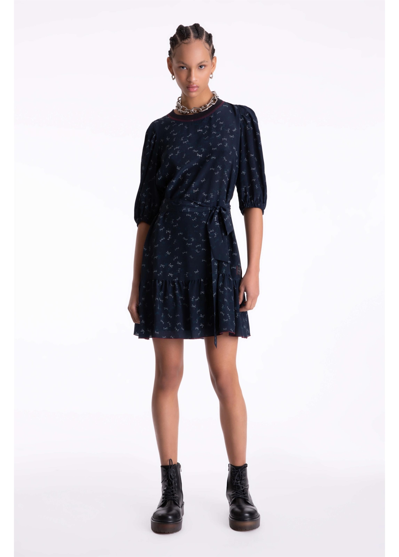 Vestido Libelula Ruffle Estampado