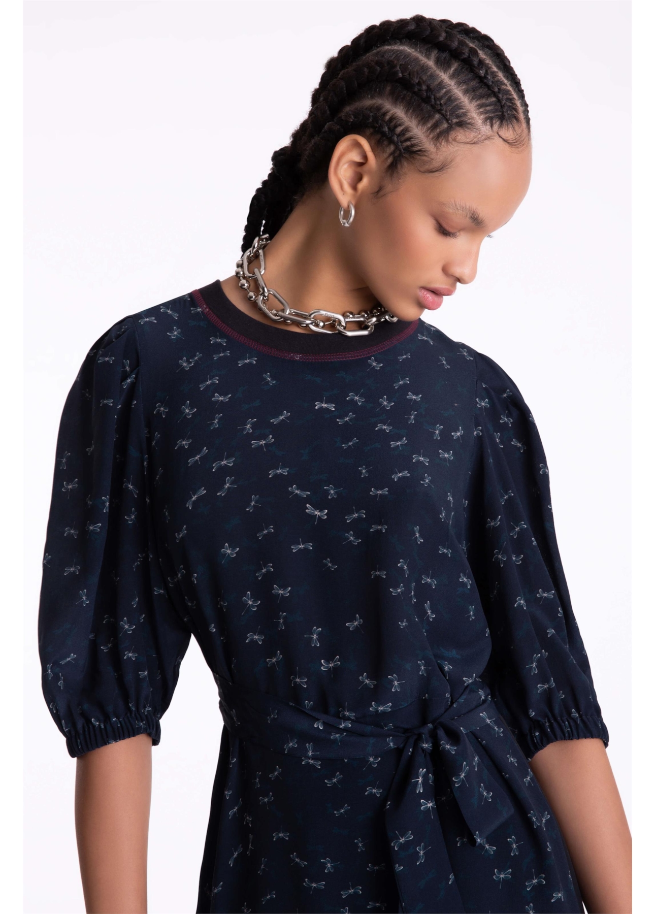 Vestido Libelula Ruffle Estampado