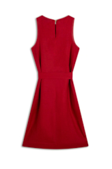 Vestido Linen Fresh Knee Vermelho