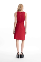 Vestido Linen Fresh Knee Vermelho