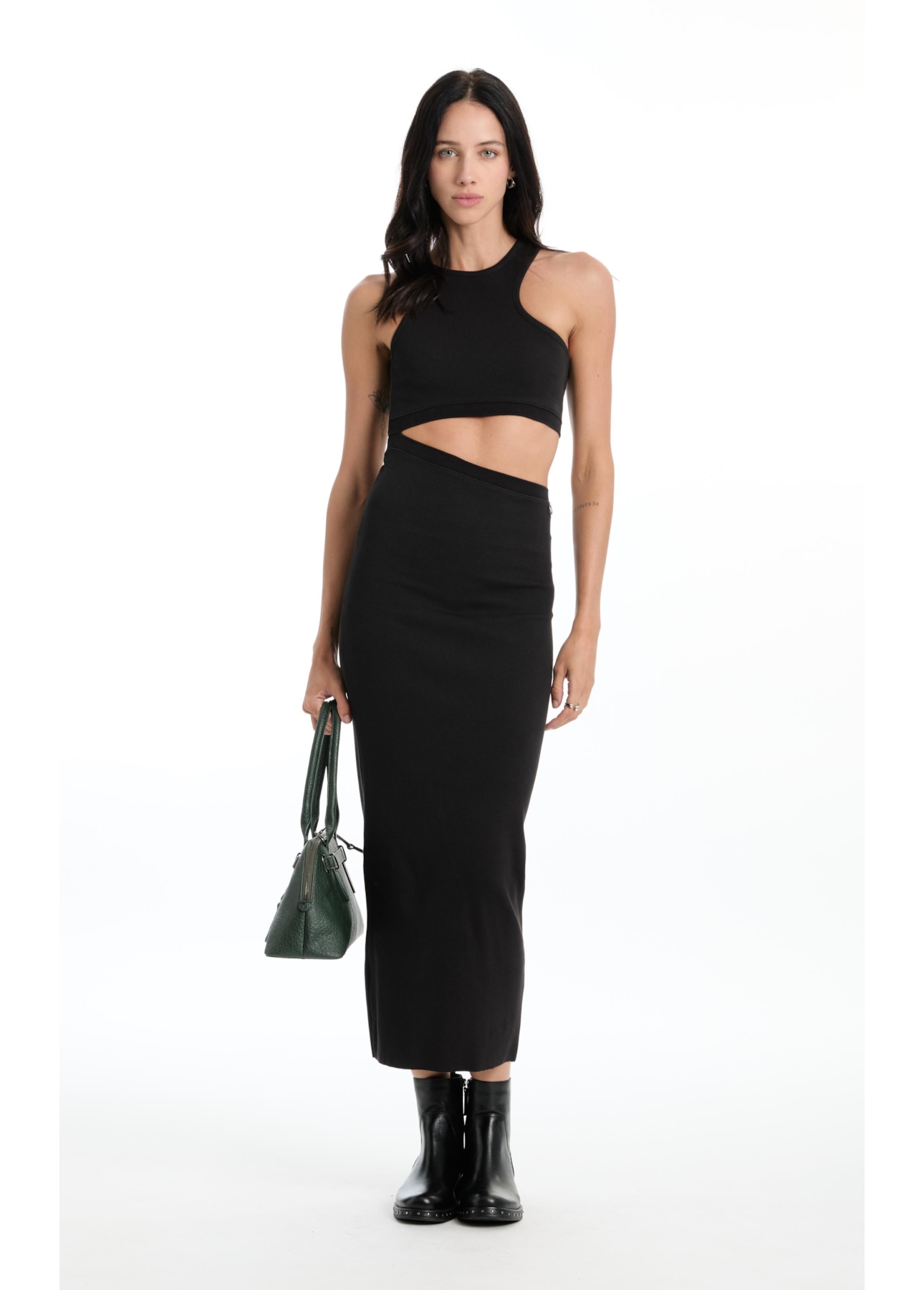 Vestido Longo Polo Preto