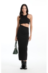Vestido Longo Polo Preto
