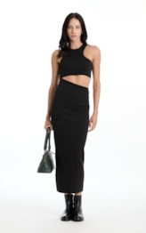 Vestido Longo Polo Preto