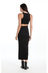 Vestido Longo Polo Preto