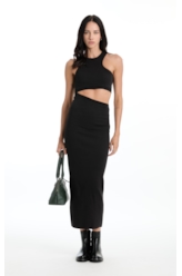 Vestido Longo Polo Preto