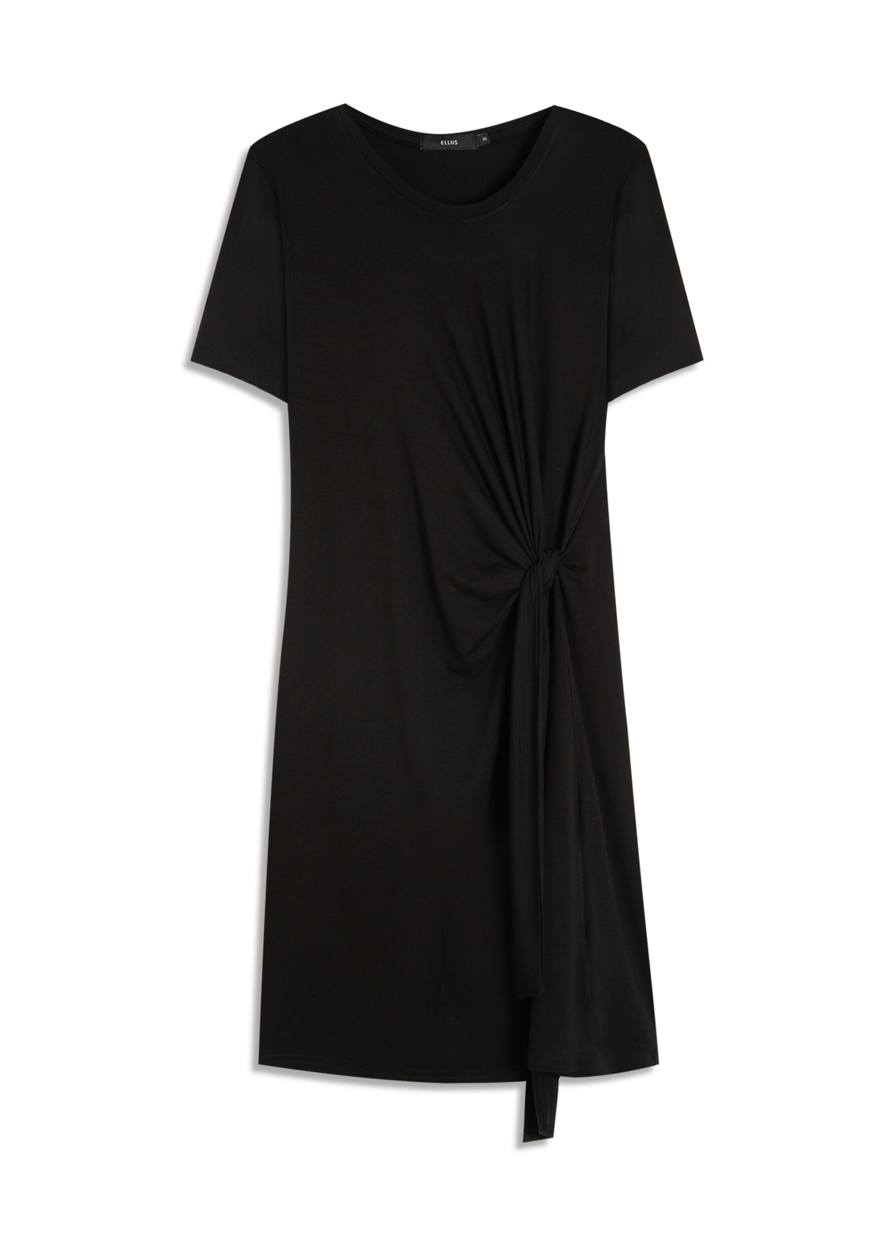Vestido Longo Rib Texturizado Preto