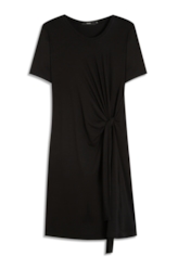 Vestido Longo Rib Texturizado Preto