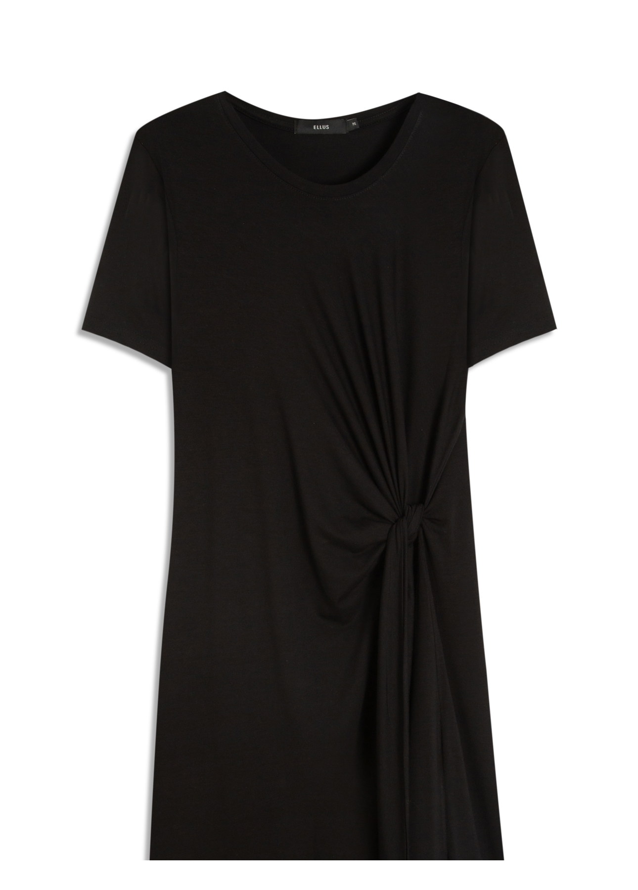 Vestido Longo Rib Texturizado Preto