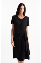 Vestido Longo Rib Texturizado Preto
