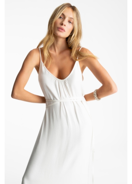 Vestido Machined Ellus Off White