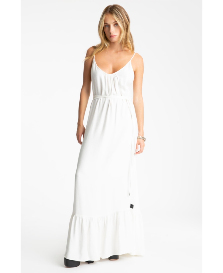 Vestido Machined Ellus Off White