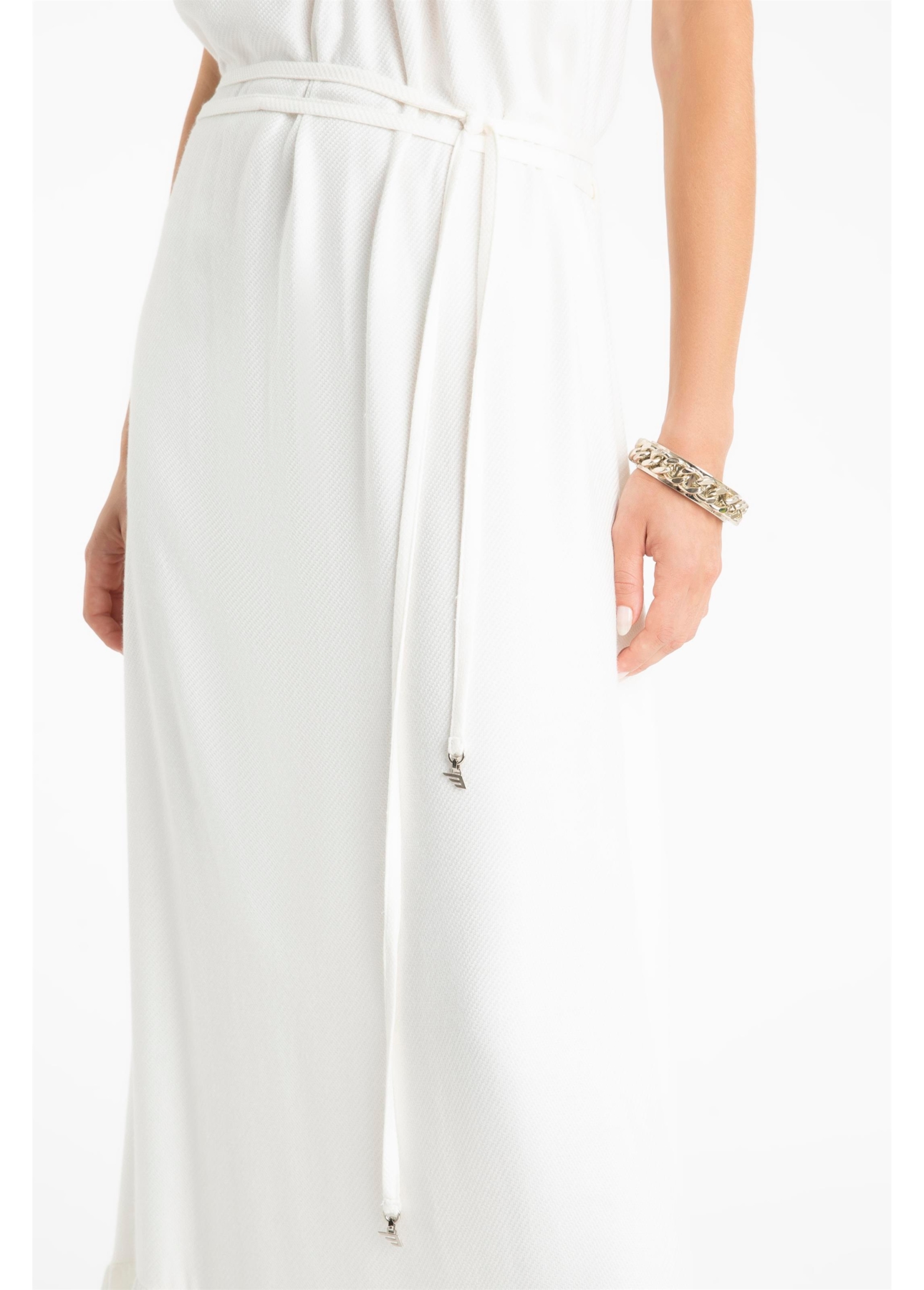 Vestido Machined Ellus Off White