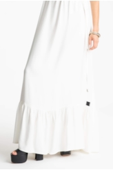 Vestido Machined Ellus Off White