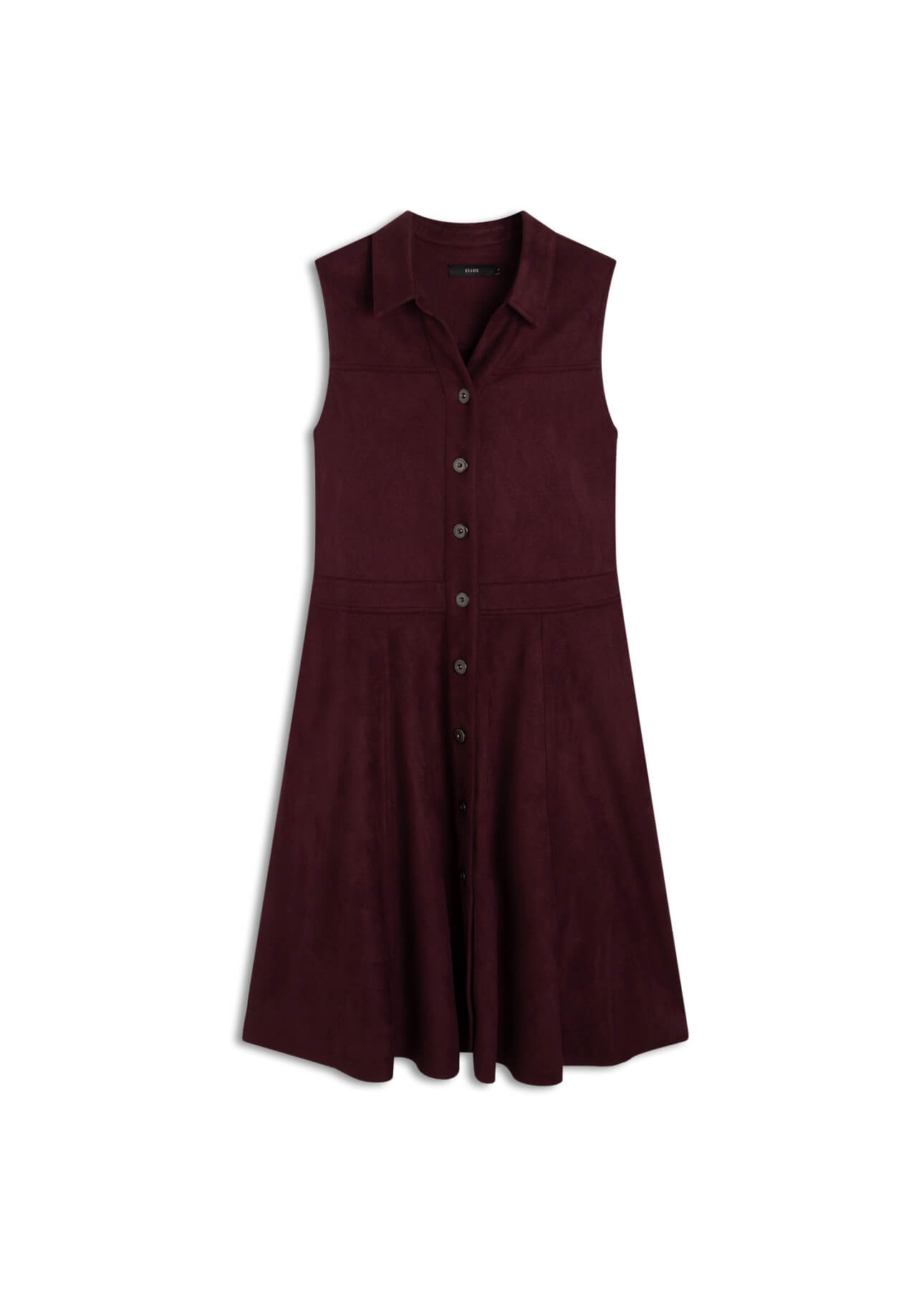Vestido Malha Nobu Knee Dark Wine